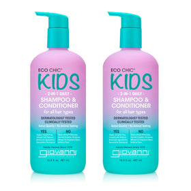 GIOVANNI front packaging showing label and eco-chic kid-friendly benefits