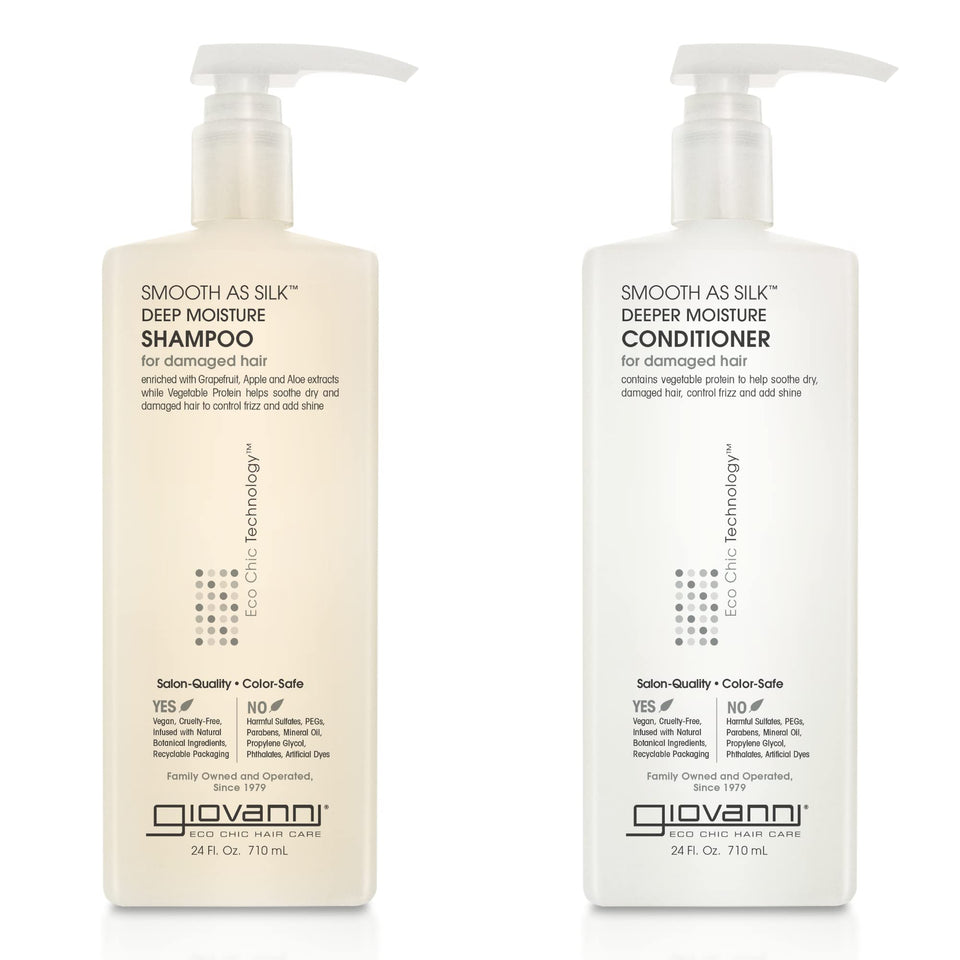 GIOVANNI front packaging showing bottles and benefits