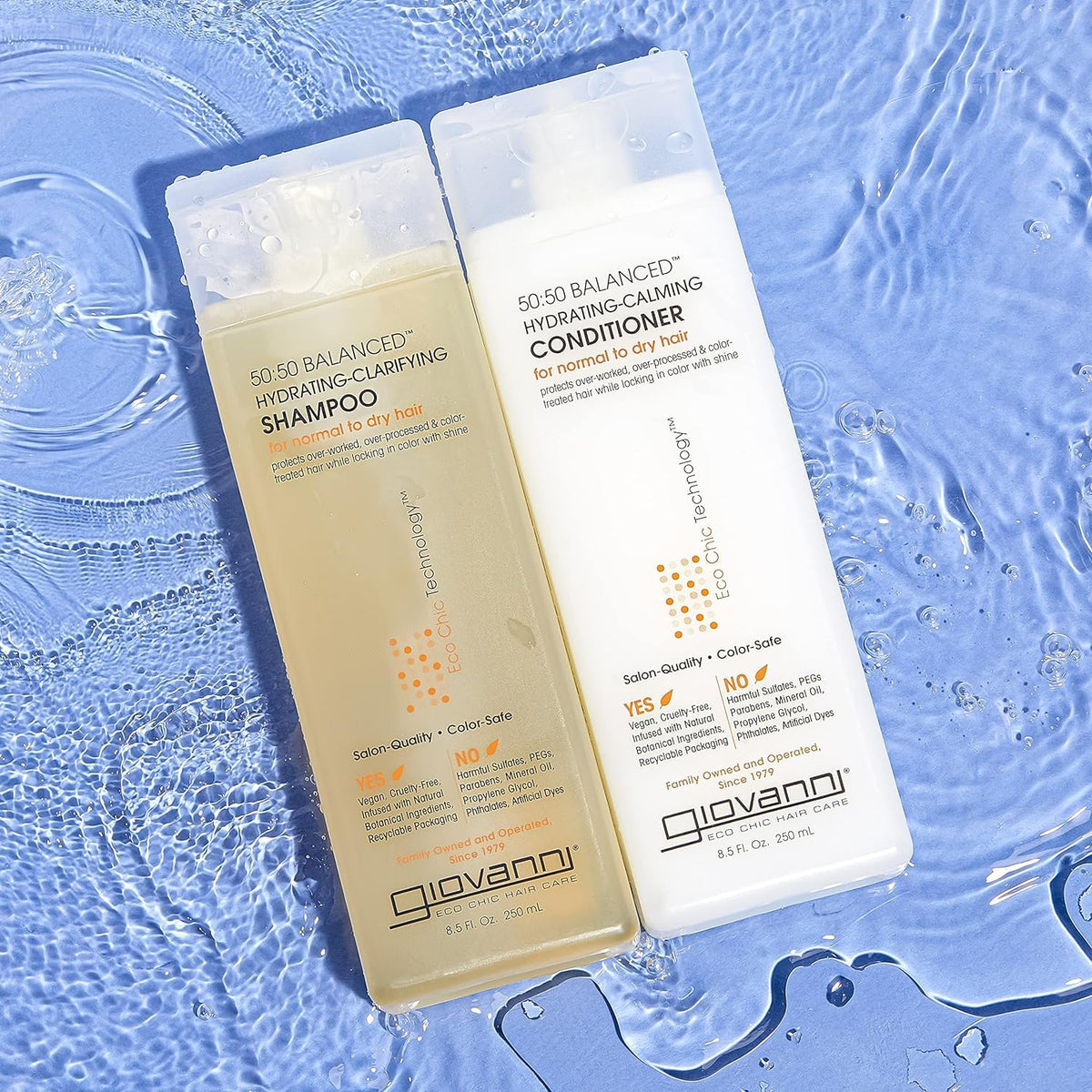 GIOVANNI botanical extracts display showing natural ingredients benefit