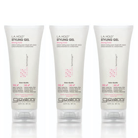 GIOVANNI front packaging showing product and strong-hold benefit