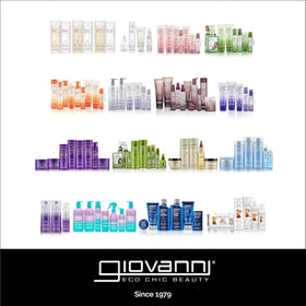 GIOVANNI styled hair lifestyle shot illustrating long-lasting hold