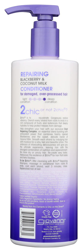GIOVANNI creamy conditioner texture on palm for hydration benefit