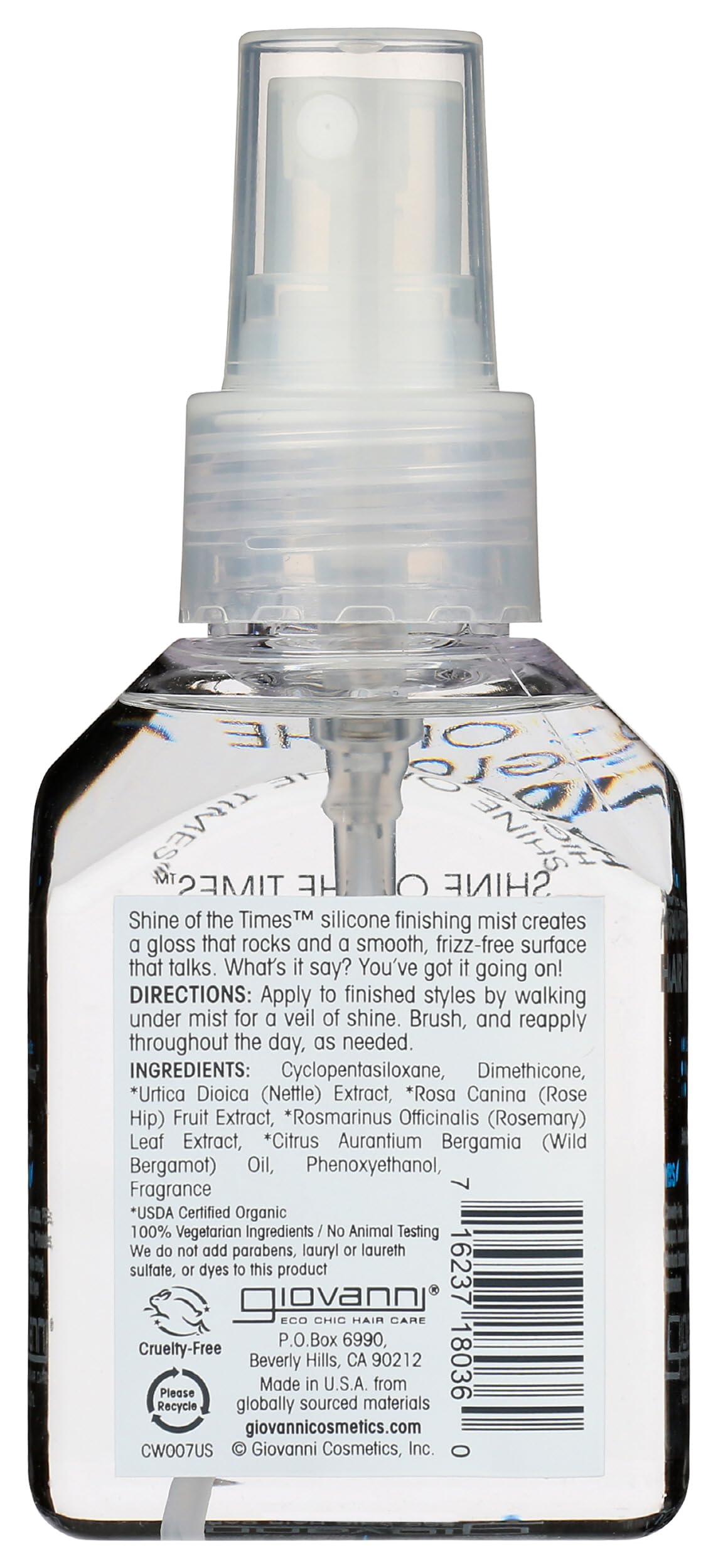 GIOVANNI spray nozzle close-up for precise misting and control