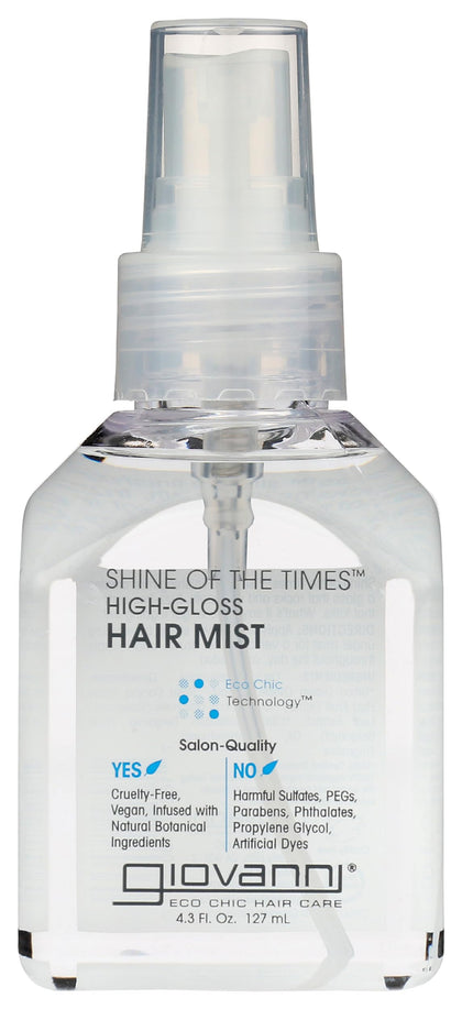 GIOVANNI bottle front packaging showing label and gloss benefit