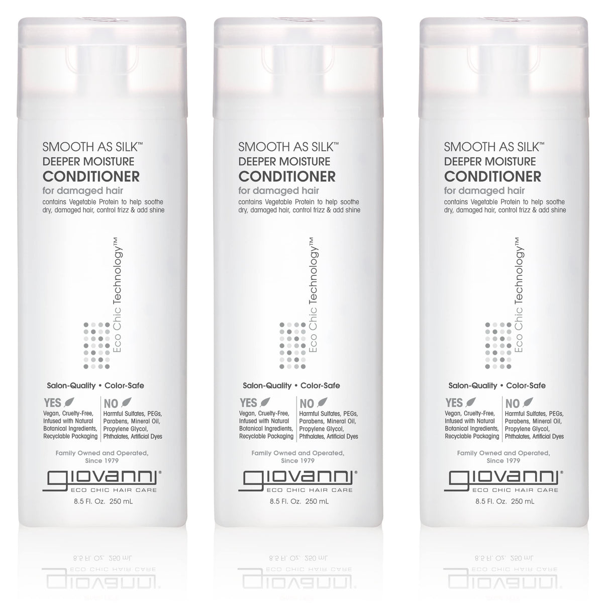GIOVANNI front packaging showing product name and benefits for easy identification