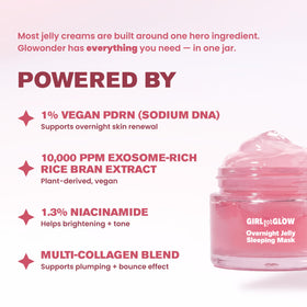 Girl Got Glow jar with spatula detail showing hygienic scoop and easy application benefit