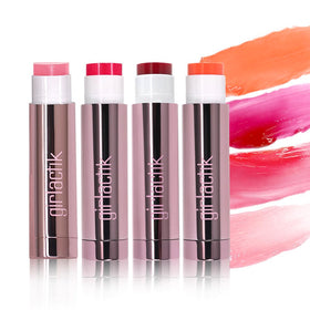 Girlactik Jello Gloss applied on lips demonstrating hydrated shine and tinted pink lemonade glow