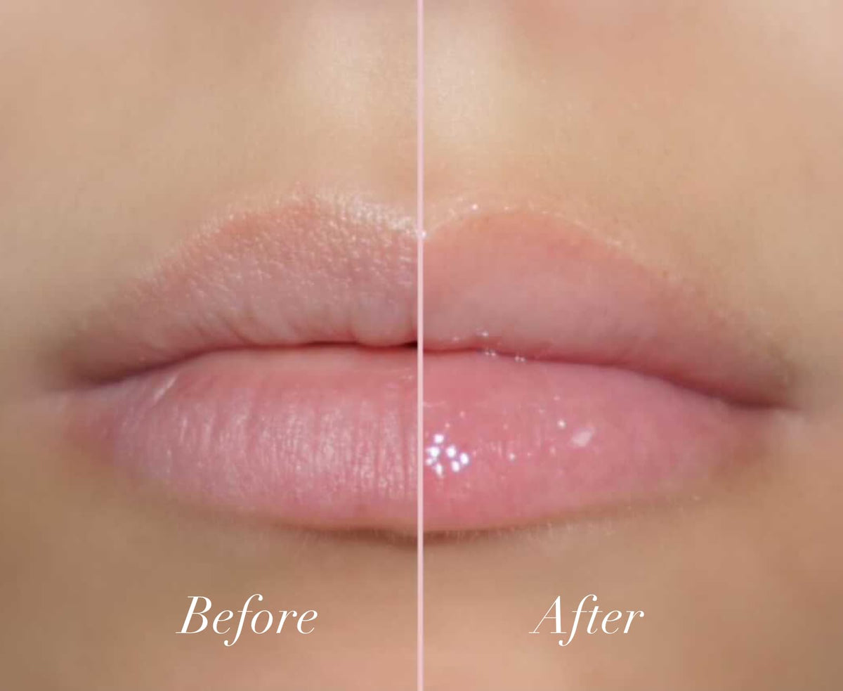 Girlactik Jello Gloss texture close-up showing glossy non-sticky finish and smooth blend