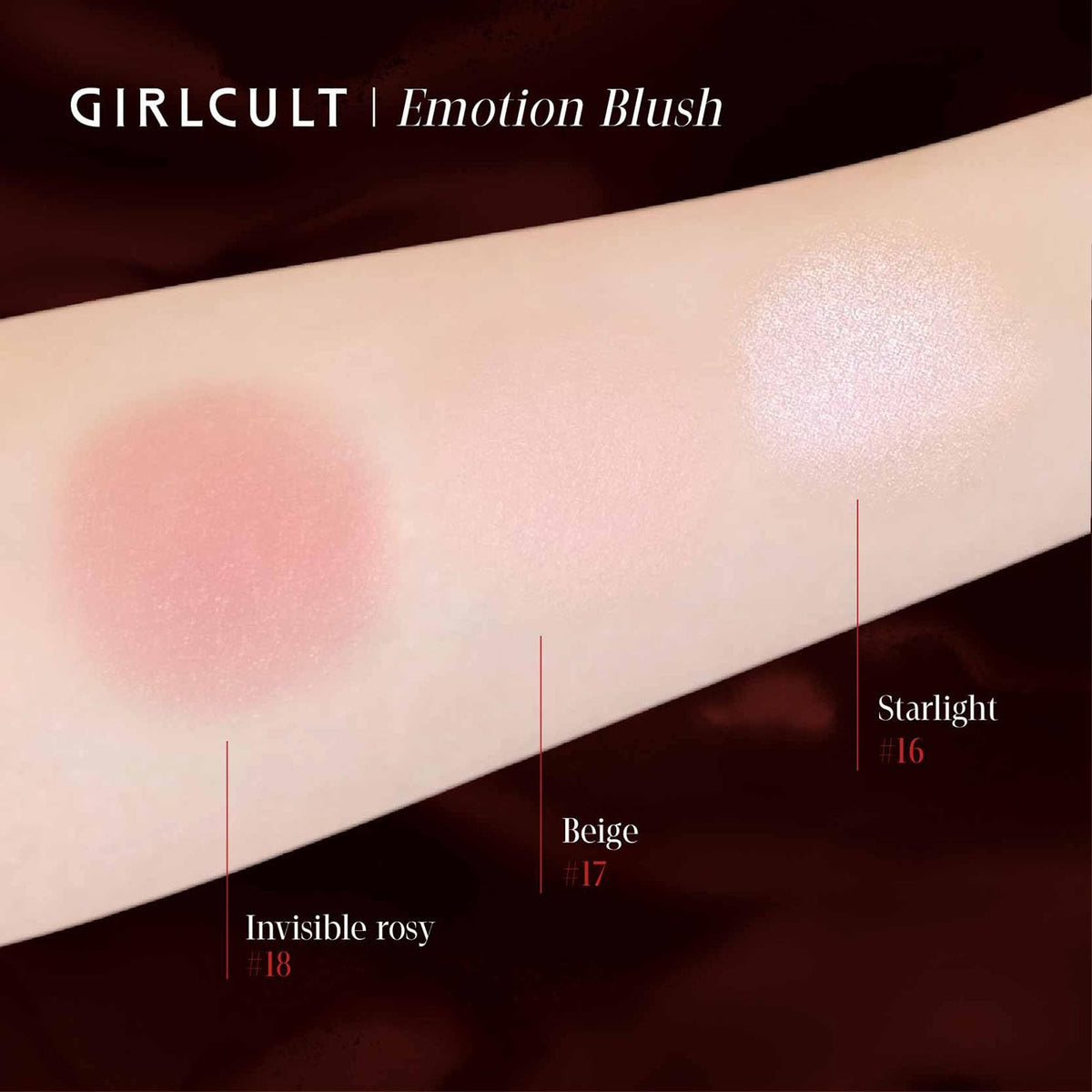 GIRLCULT blush inside a makeup bag lifestyle scene highlighting portability and everyday use