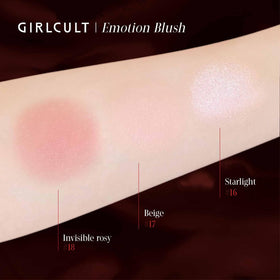 GIRLCULT blush inside a makeup bag lifestyle scene highlighting portability and everyday use