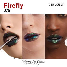 GIRLCULT close-up doe-foot wand with gloss showing smooth application benefit even coverage