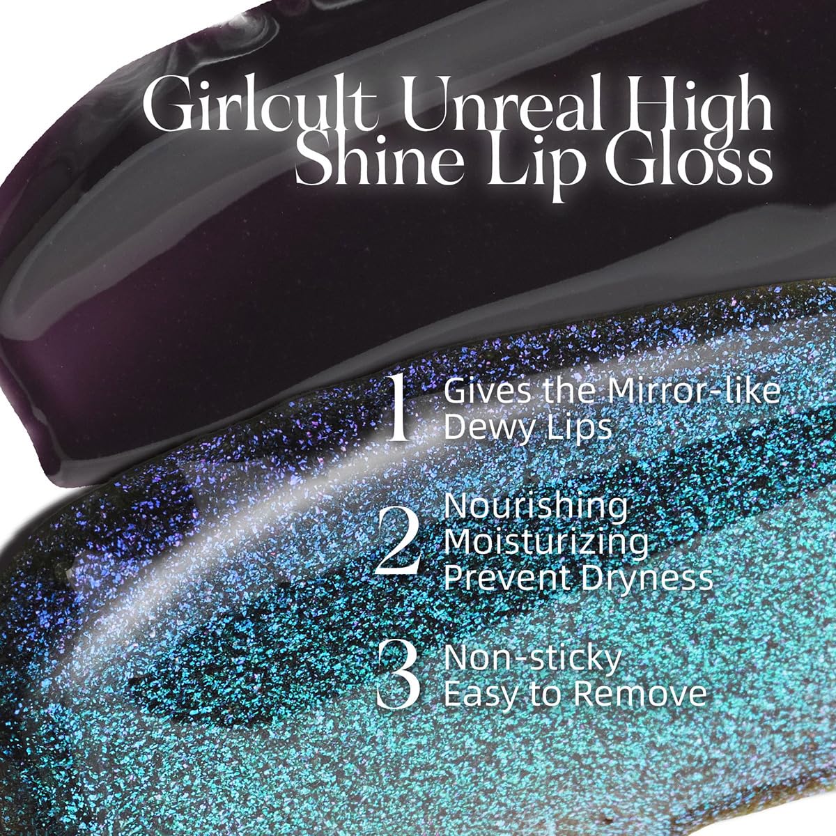 GIRLCULT texture swipe on arm revealing glossy finish and buildable pigment