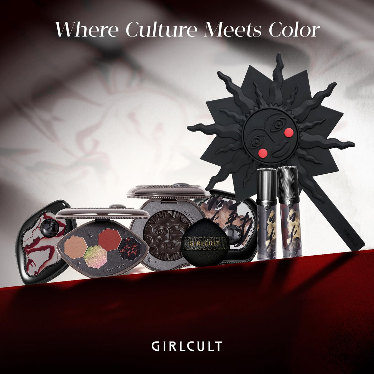 GIRLCULT kit on a desk styled as a gift and lifestyle accessory
