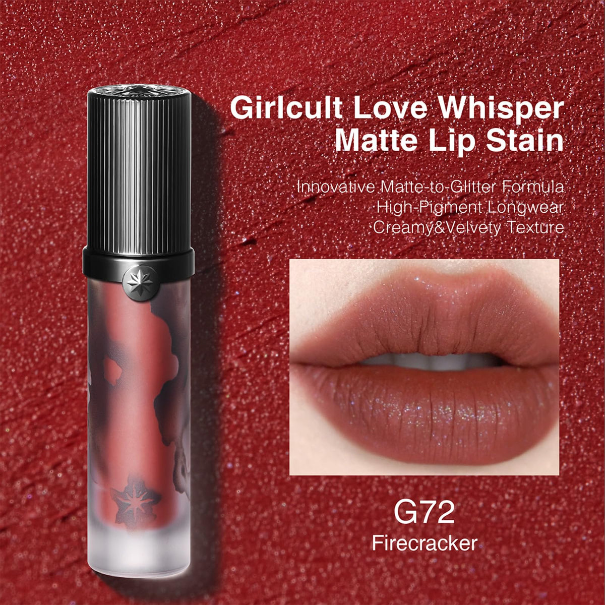 GIRLCULT applicator close-up revealing soft doe-tip for precise, smooth application