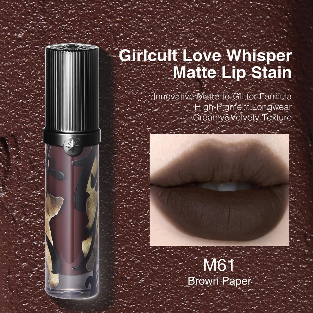 GIRLCULT close-up applicator demonstrating smooth mousse texture and precise application