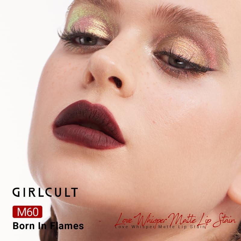 GIRLCULT texture swatch revealing velvet mousse finish and buildable color