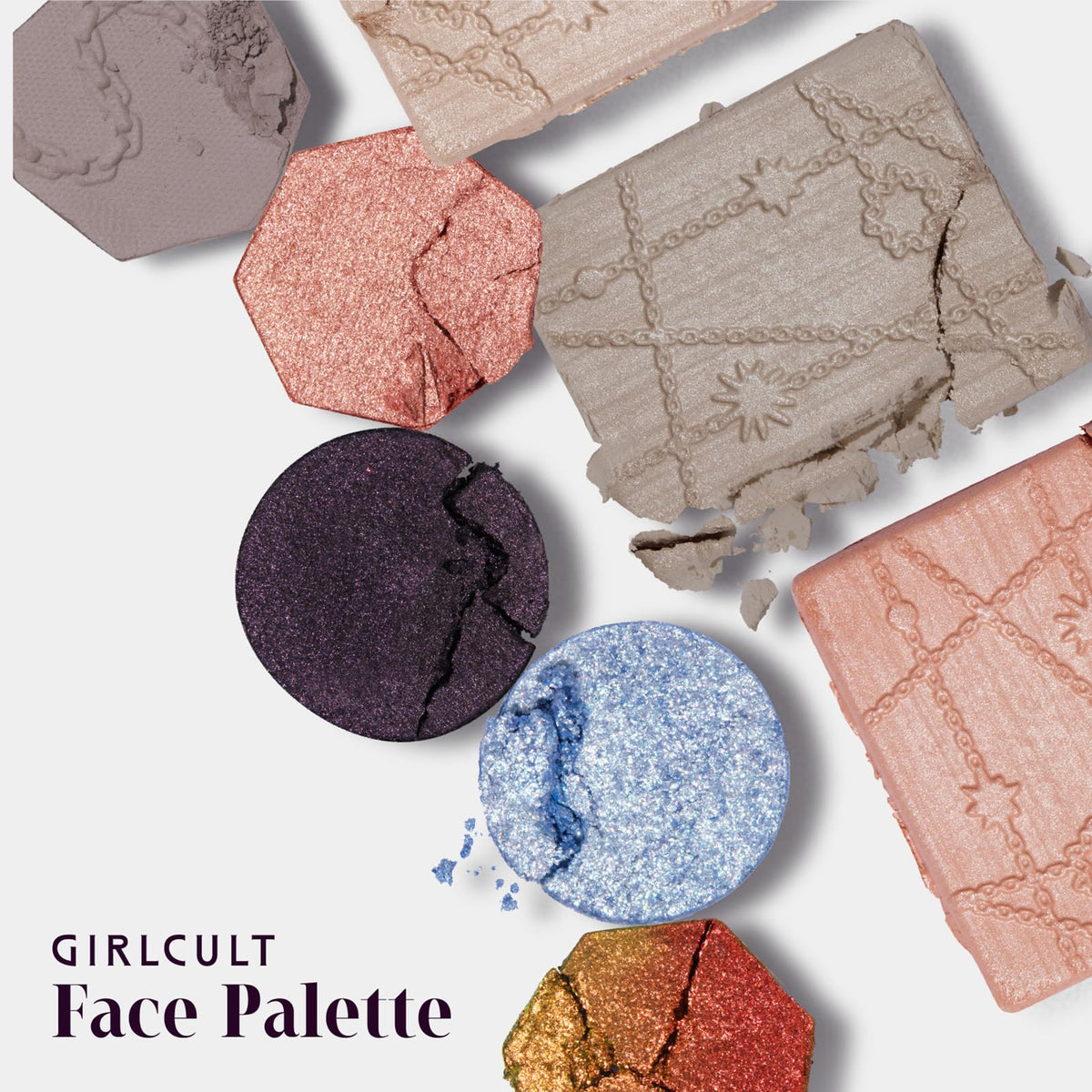 GIRLCULT shimmer eyeshadow swatch on skin adding luminous lid brightness