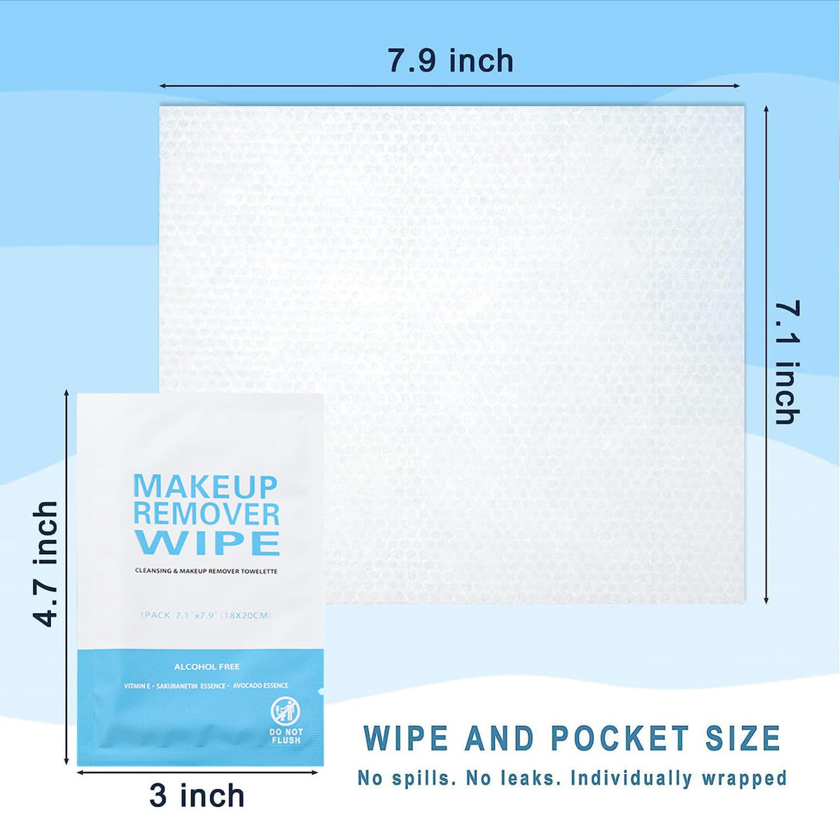 Gisdo wipe in hand removing makeup demonstrating fast cleaning