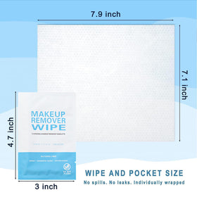 Gisdo wipe in hand removing makeup demonstrating fast cleaning