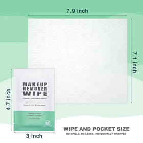 Gisdo wipe removing makeup from face showing quick, gentle benefit