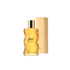 Gisou bottle front packaging showing elegant label and compact size benefit
