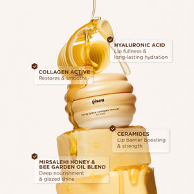 Gisou label and ingredients display highlighting nourishing formulation