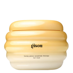 Gisou jar front view showing product and glossy benefit