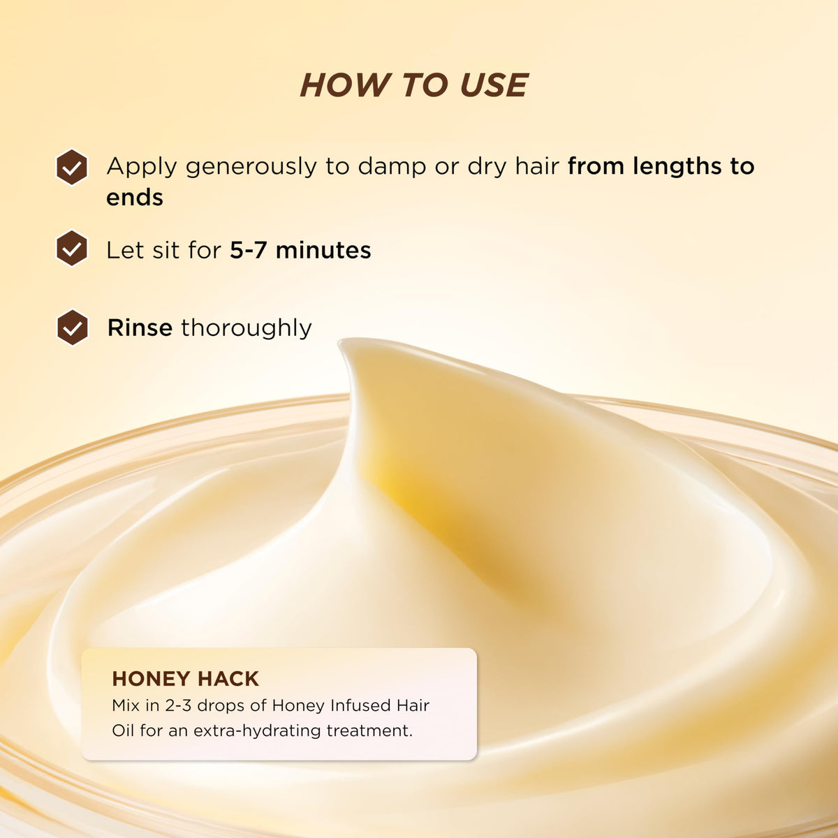 Ceramide molecular graphic beside Gisou mask indicating strengthening action