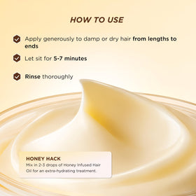Ceramide molecular graphic beside Gisou mask indicating strengthening action