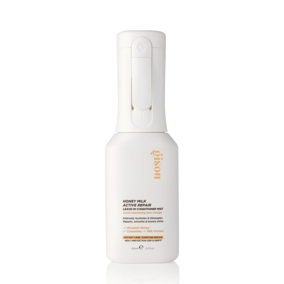 Gisou bottle front packaging showing sleek design and product name for clear identification