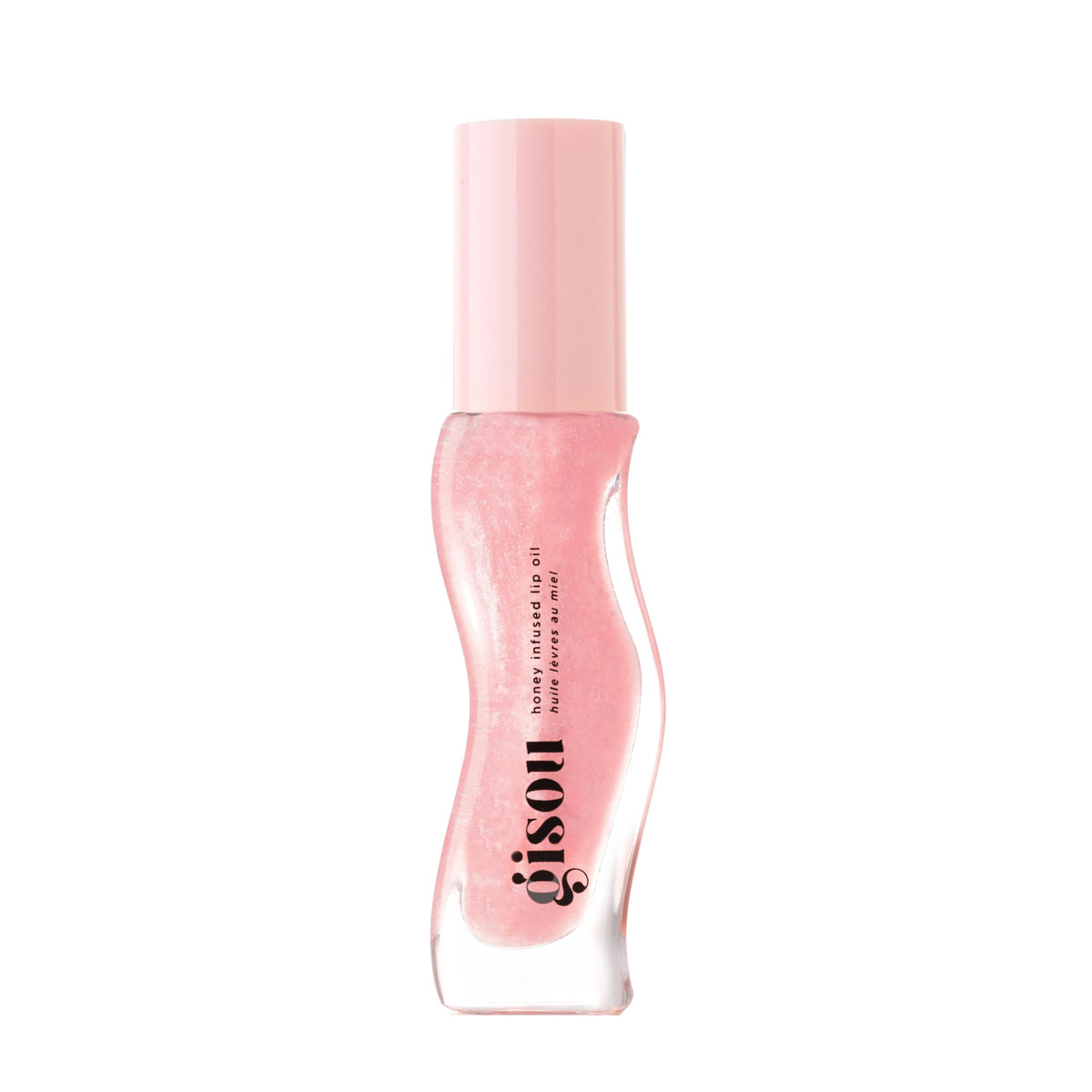Gisou front packaging showing glossy lip oil and brand logo, instant shine