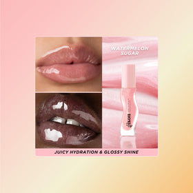 Gisou open wand and smooth oil texture demonstrating easy glide benefit