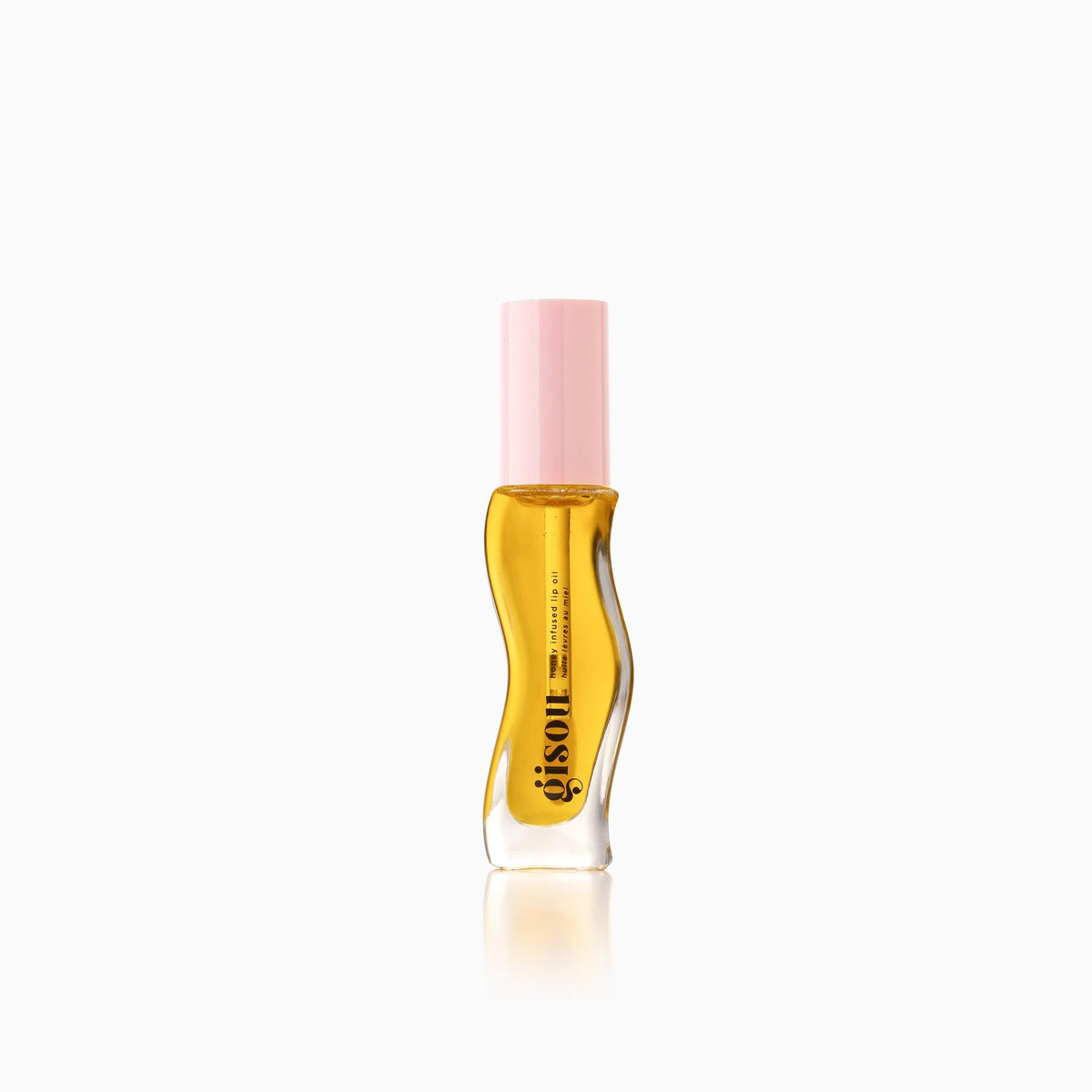 Gisou label close-up revealing ingredient claims and natural-derived benefit