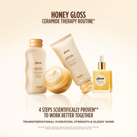 Gisou styling brush beside oil suggesting smoother styling and heat protection