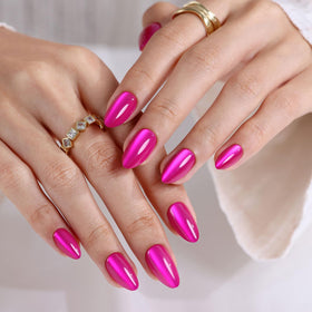 GJZEZ lifestyle image at party showcasing bold prom-ready manicure