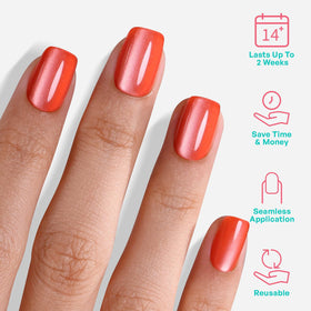 GJZEZ nails held in hand demonstrating size scale for accurate at-home fitting