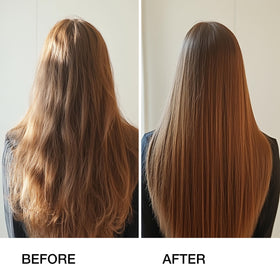 GK HAIR cream texture close-up highlighting silky spreadability