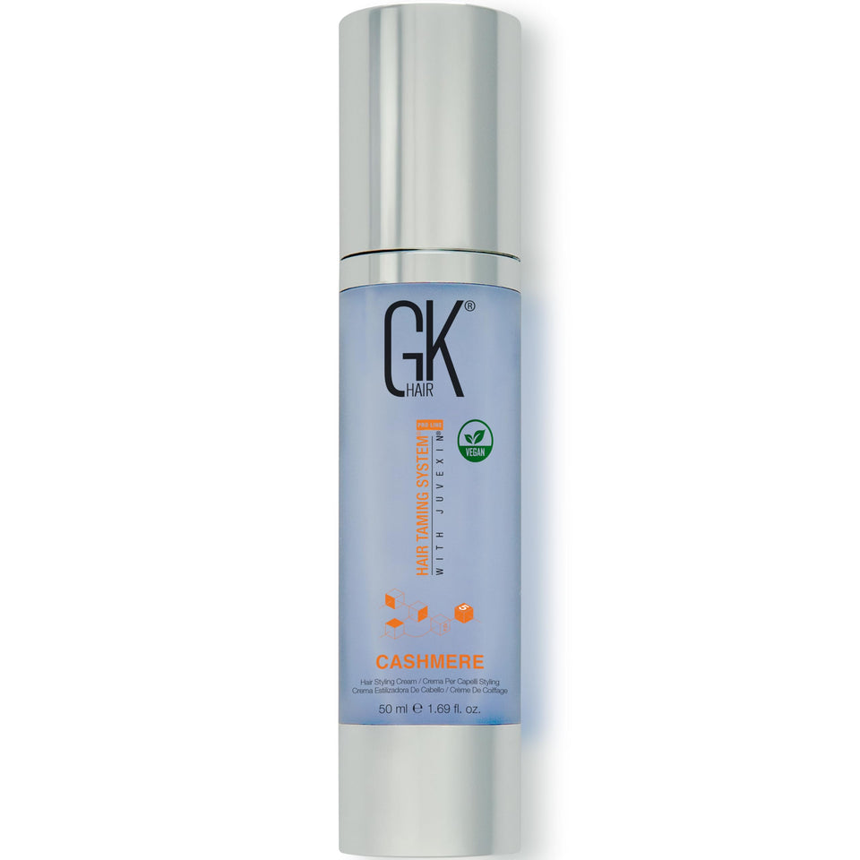 GK HAIR front packaging showing 1.69 oz cream and benefits