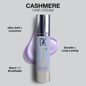 GK HAIR label detail with Juvexin V2 text for keratin support
