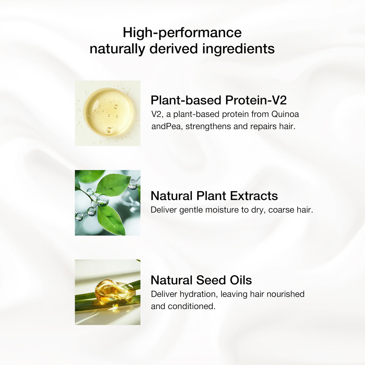 GK HAIR conditioner cream texture close-up showing creamy moisture for detangling