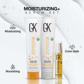 GK HAIR conditioner cream texture demonstrating moisturizing and detangling benefit