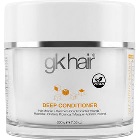 GK HAIR front packaging showing jar and keratin repair benefit