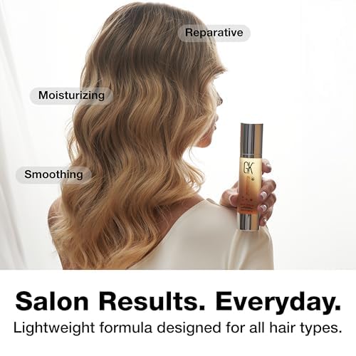 GK HAIR with argan oil ingredient visual highlighting nourishing hydration