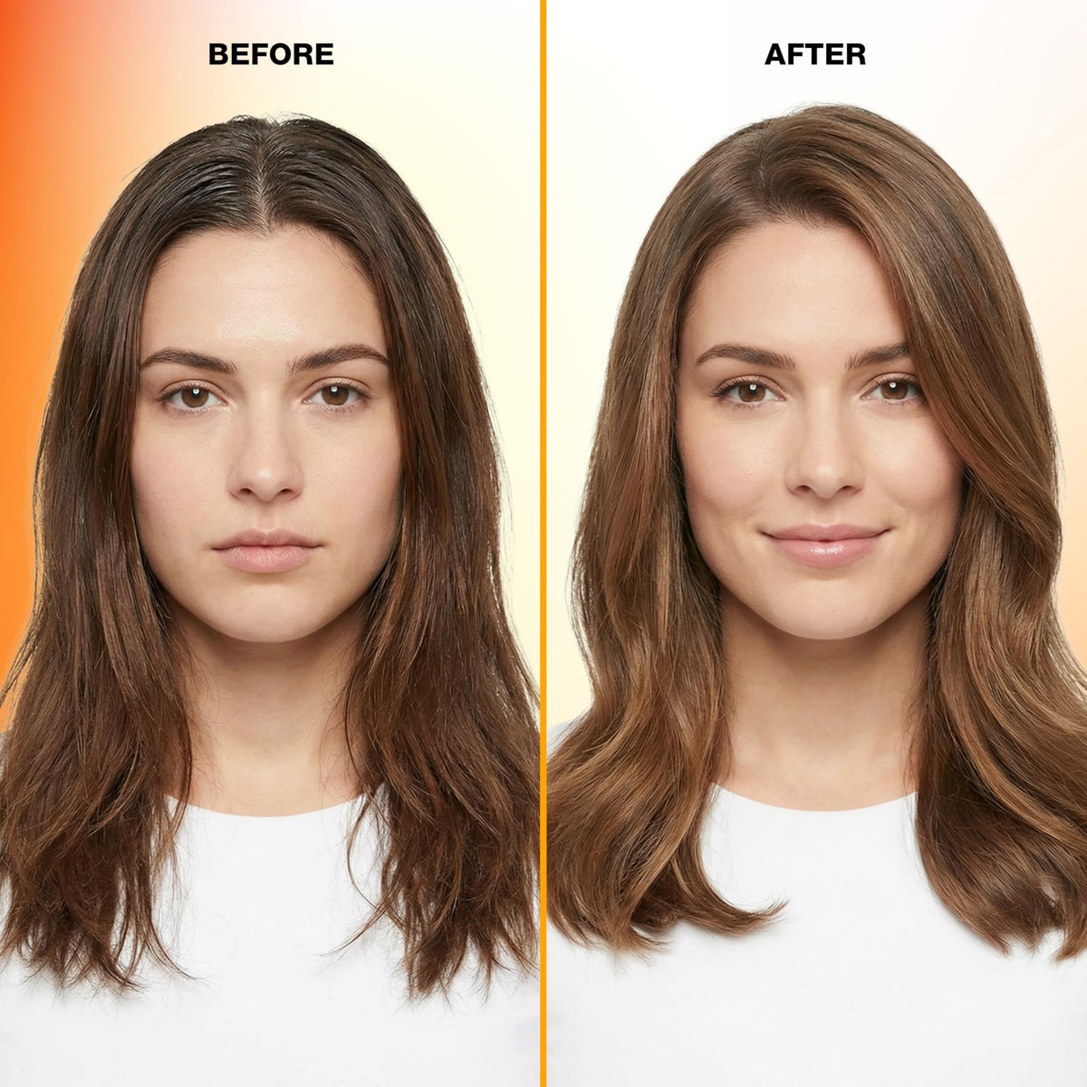 GK HAIR being applied to damp hair to detangle and reduce frizz
