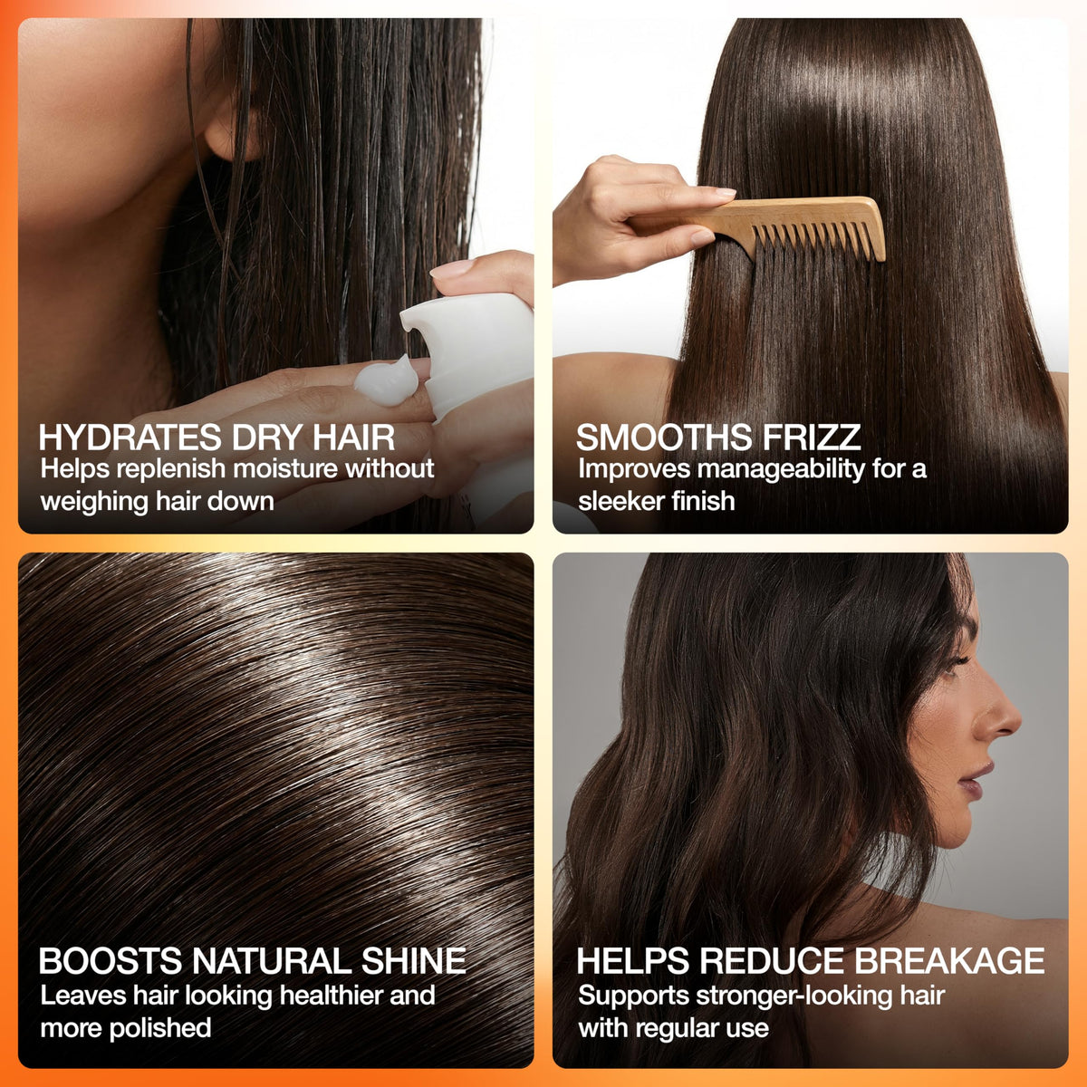 GK HAIR ingredients label close-up highlighting keratin benefit