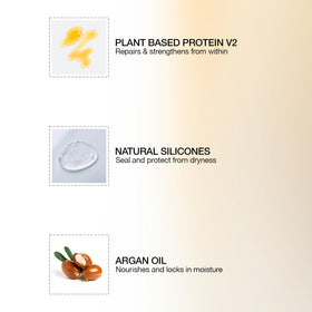 GK HAIR label detail and ingredients emphasizing clear formulation benefits