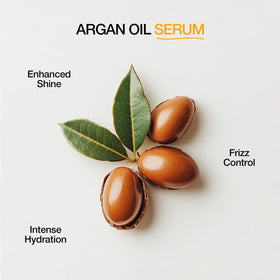 GK HAIR oil texture in palm highlighting lightweight absorbent finish