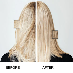 GK HAIR pump dispense close-up illustrating easy measured application
