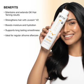 GK HAIR pump dispenser dispensing conditioner for controlled, mess-free use