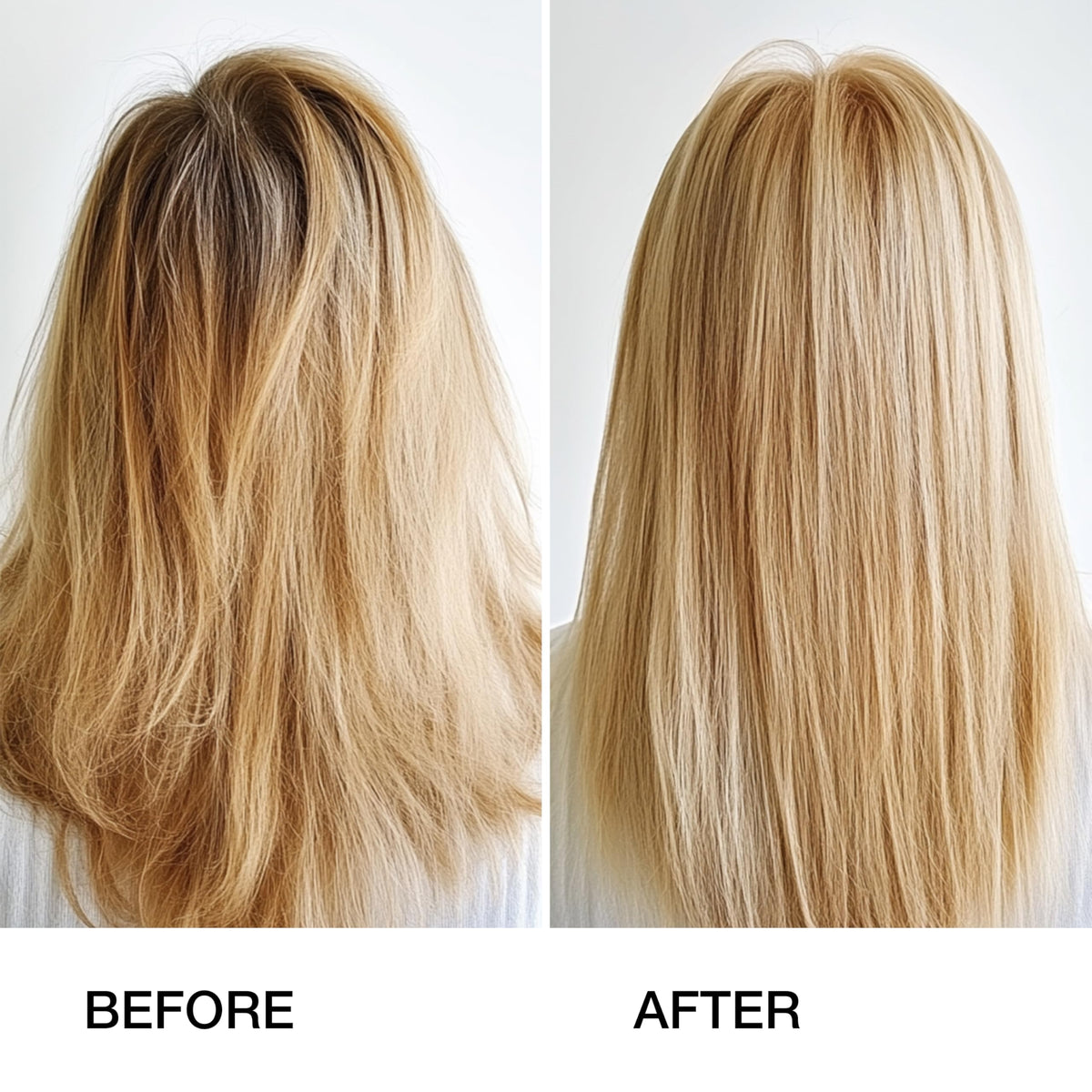 GK HAIR shampoo bottle close-up highlighting label and gentle sulfate-free benefit